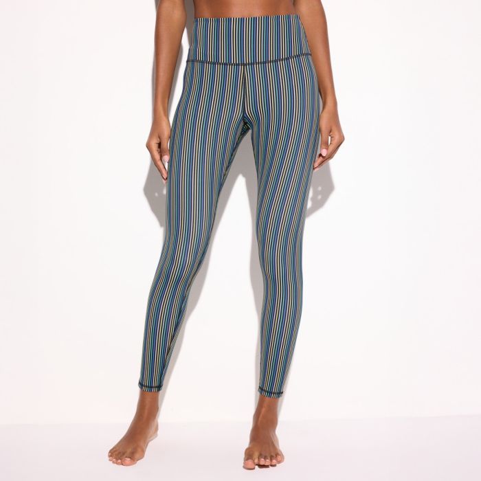 Women's Spiritual Gangster Aura Stripe Lotus 7/8 Legging 