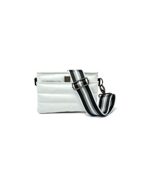 white patent bag