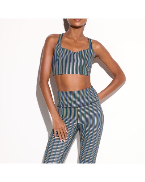 Women's Spiritual Gangster Aura Stripe Venus Longline Bra