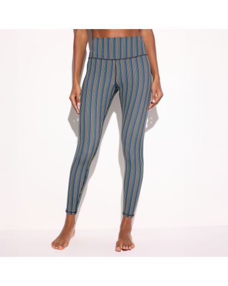Women's Spiritual Gangster Aura Stripe Lotus 7/8 Legging 